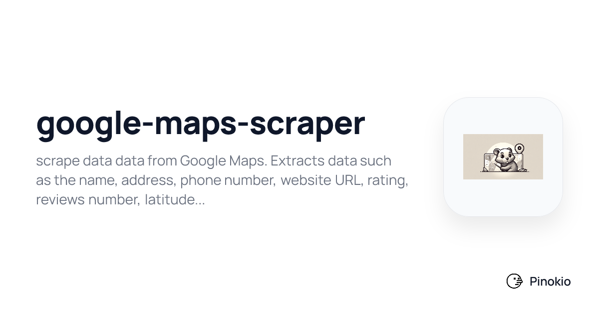 google-maps-scraper on Pinokio
