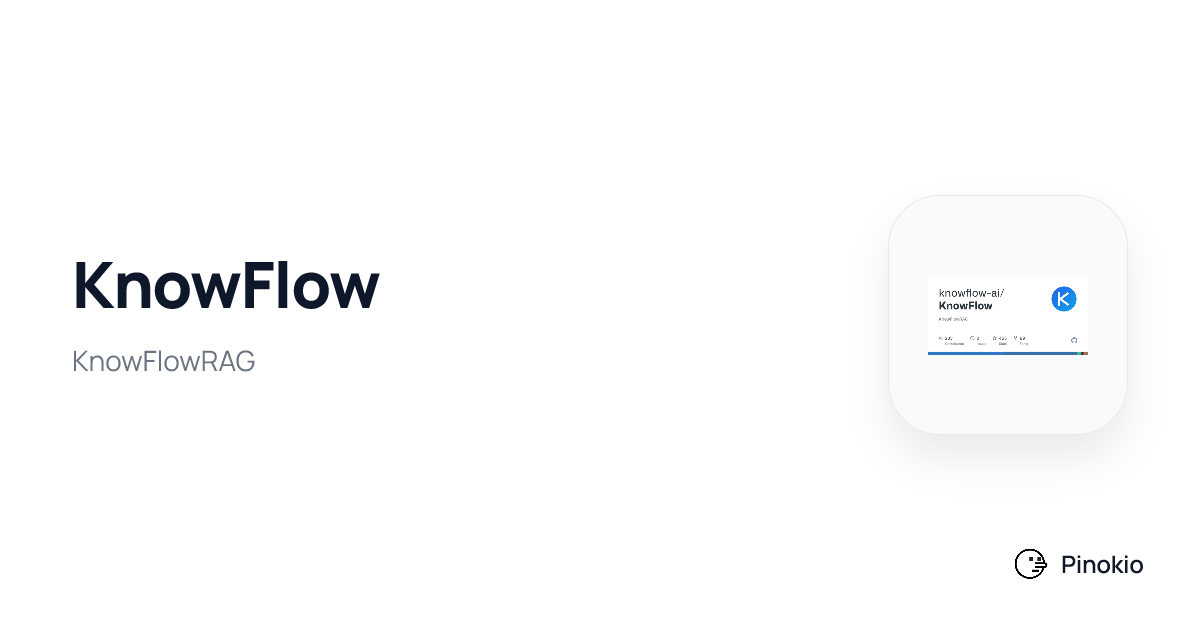 KnowFlow on Pinokio
