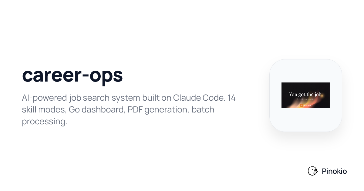 career-ops on Pinokio