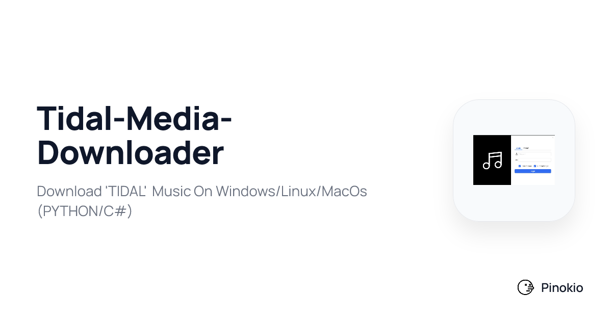 Tidal-Media-Downloader on Pinokio
