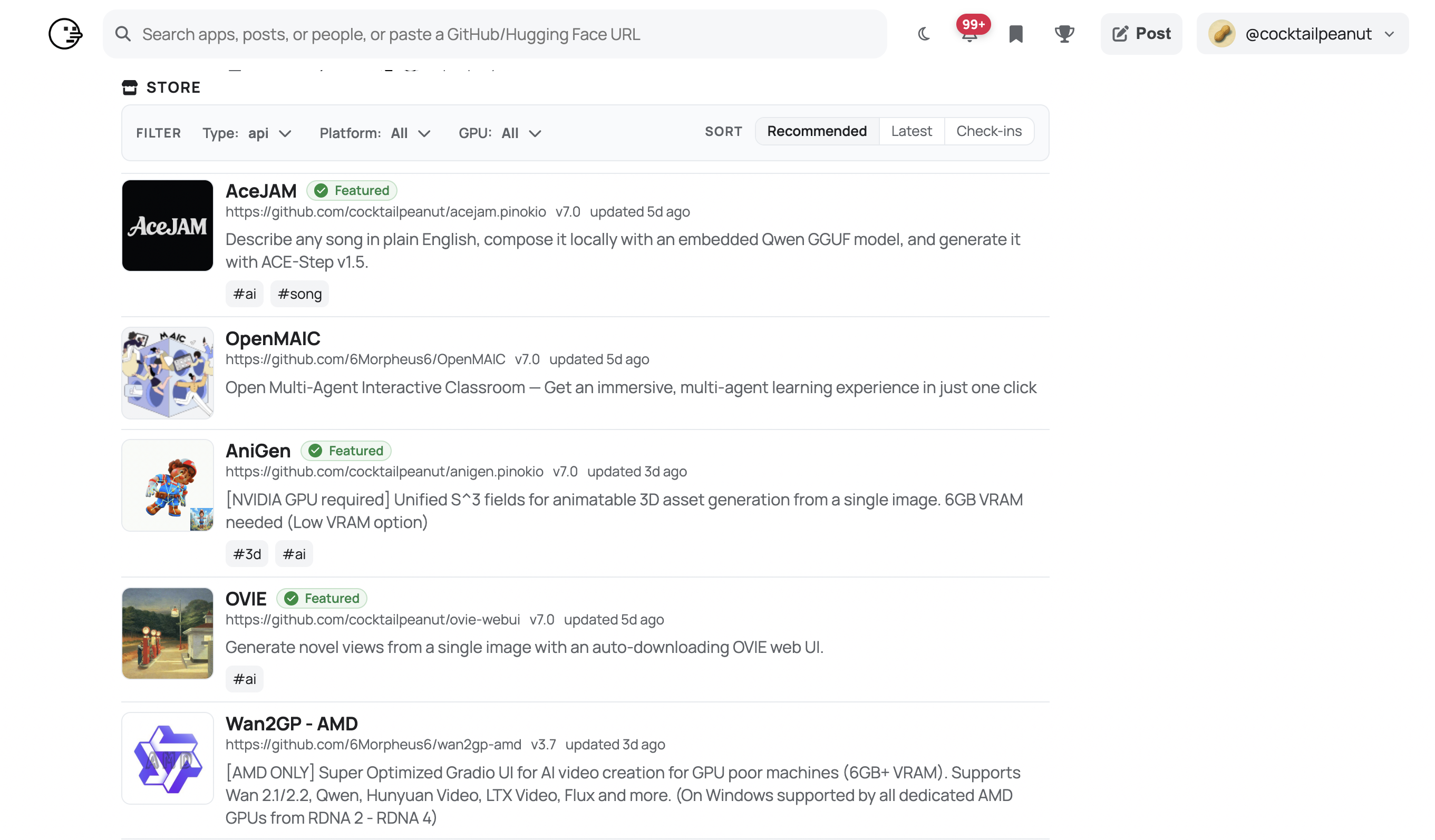 Pinokio app discovery directory
